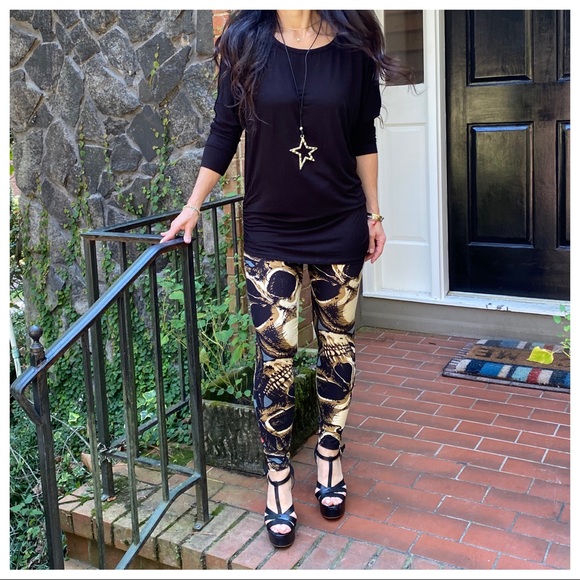 Skull roses print fabulous soft leggings - Picture 5 of 6